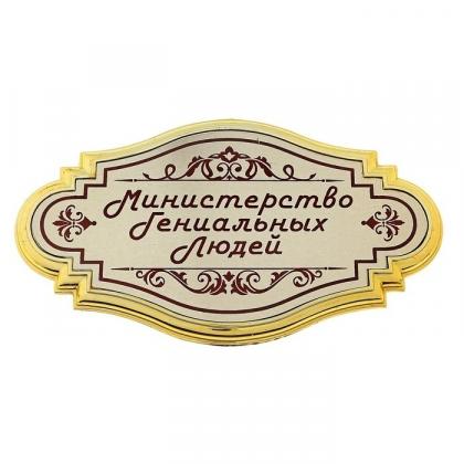 Табличка на дверь " Министерство гениальных людей"